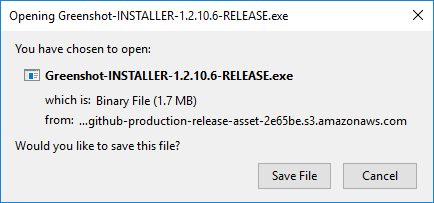 Installer file screenshot